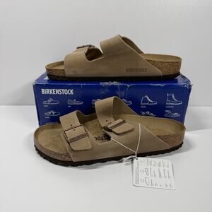 NIB• Birkenstock Arizona Oiled Leather Tabacco Brown Size:41 L10/M8 Normal Width